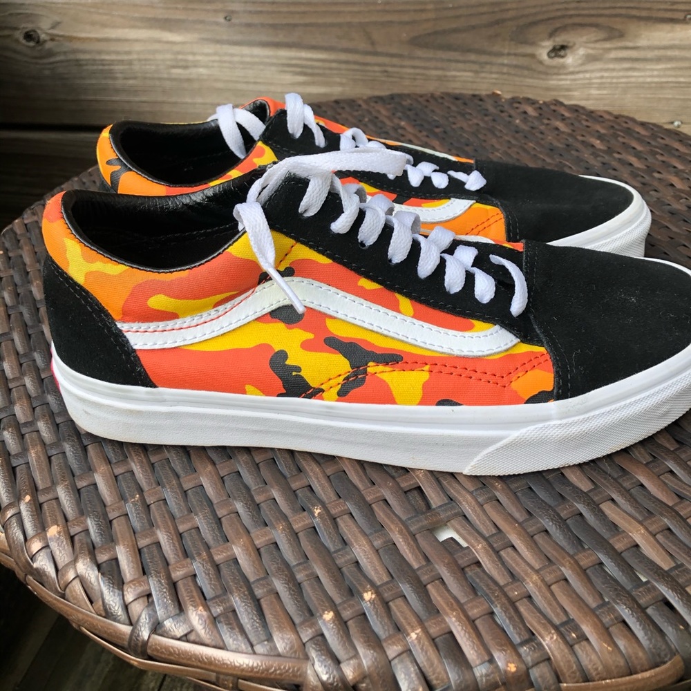 Vans Old Skool Pop Camo Orange